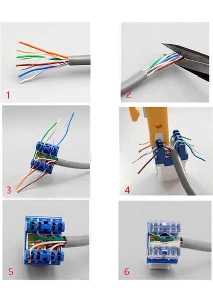 1 Adet RJ45 Cat6 Utp 180 Derece Keystone Jack Ethernet Duvar Jakı Dişi Jak Ağ Konektörü Dişi Jak Klipsi Utp Ağ Punch Down Konektörü indirimleri