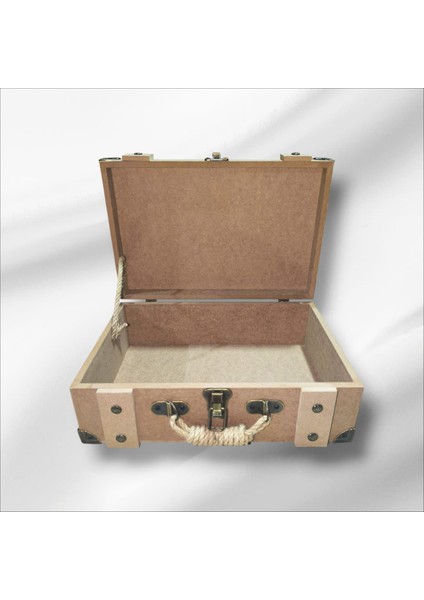 Ahşap Boyanabilir Dikdörtgen Klasik Dekoratif Bavul Kutu fırsatları