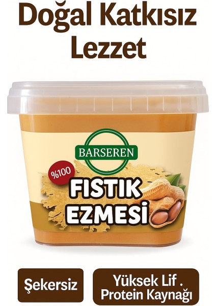 Fıstık Ezmesi 500 gr (Katkısız, Şekersiz)