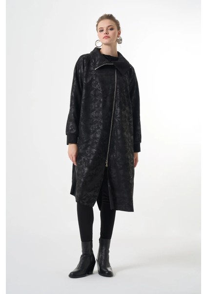 Fermuar Detaylı Kap Siyah 36400