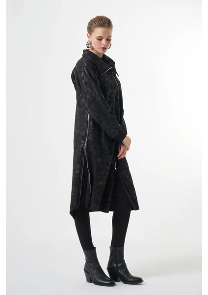 Fermuar Detaylı Kap Siyah 36400