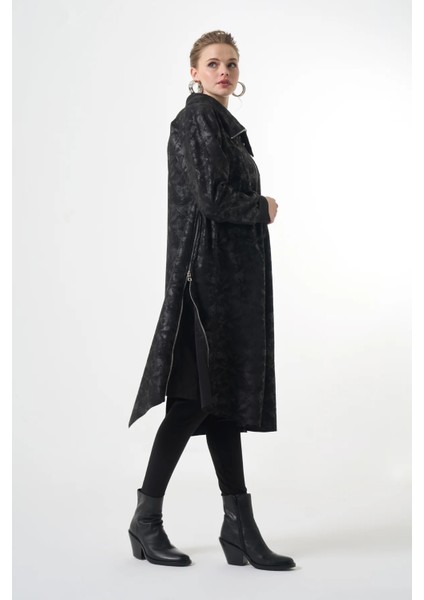 Fermuar Detaylı Kap Siyah 36400