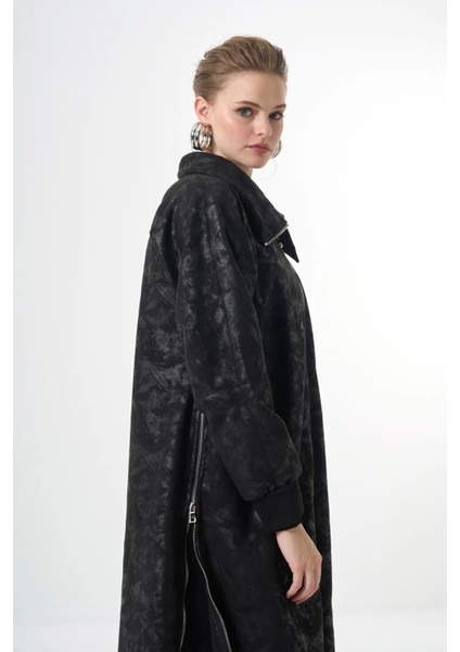 Fermuar Detaylı Kap Siyah 36400