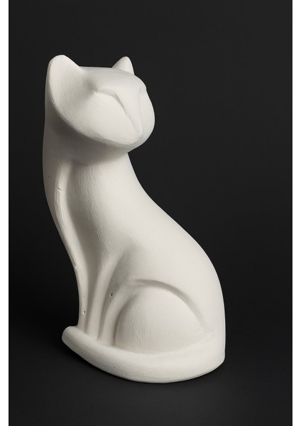 Soyut Lüx Kedi Heykeli - Kedi Biblo - Soyut Heykel