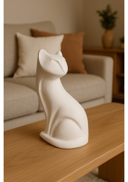 Soyut Lüx Kedi Heykeli - Kedi Biblo - Soyut Heykel fiyatları