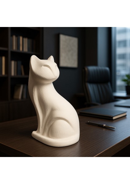 Soyut Lüx Kedi Heykeli - Kedi Biblo - Soyut Heykel modelleri