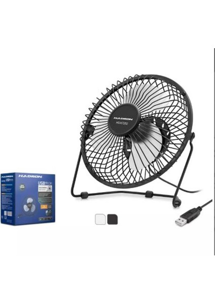 HDX7252 Siyah Vantilatör USB METAL18CM