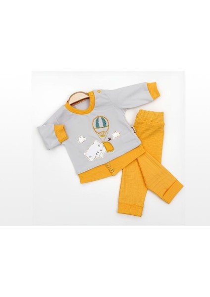 Balonlu 2'li Sweat Erkek Bebek Takım