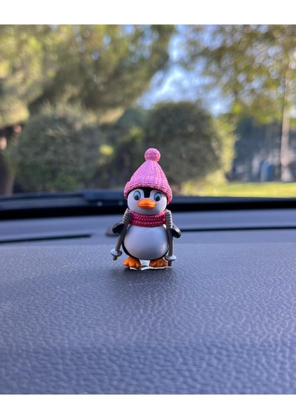 Sevimli Penguenler Araba Içi Torpido Üstü Biblo Aksesuar Torpido Süsü 4 Adet Sevgiliye Hediye fırsatları