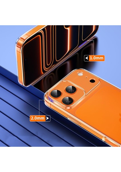 iPhone 17 Pro Max Uyumlu 1 Adet Şeffaf Silikon Kılıf + 2 Adet Kırılmaz Cam Ekran Koruyucu 3lü Set indirimleri