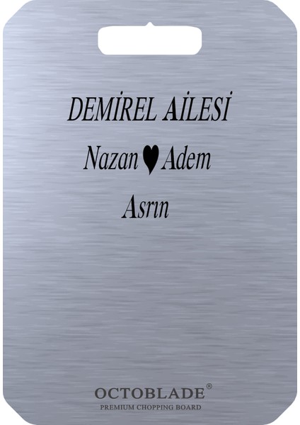 3dreamverse Octoblade Premium Paslanmaz Çelik Kesme Tahtası