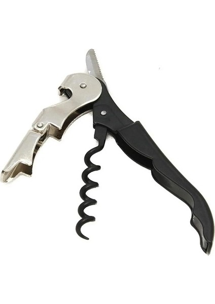 2 Adet Profesyonel Tirbüşon Pratik Sağlam Garson Tip Açacak Kesici Tirbuşon