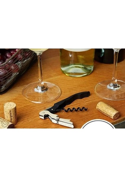 2 Adet Profesyonel Tirbüşon Pratik Sağlam Garson Tip Açacak Kesici Tirbuşon modelleri