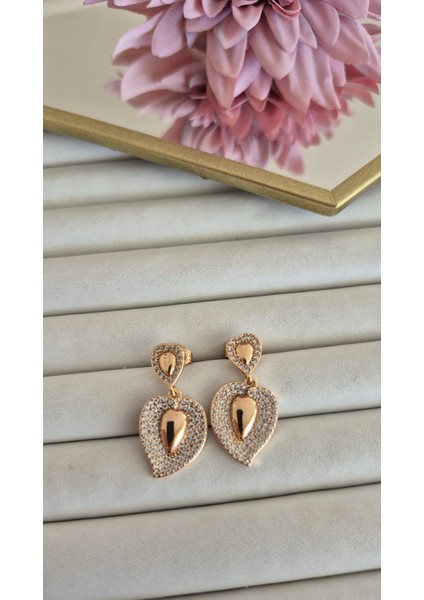 Vip Vintage Kararmaz Heart Küpe fırsatları