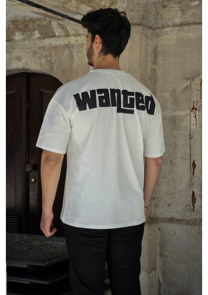 Wanted - Oversize Tshirt(Beyaz)