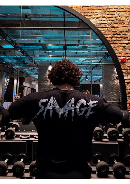 Savage - Oversize Tshirt (Siyah)