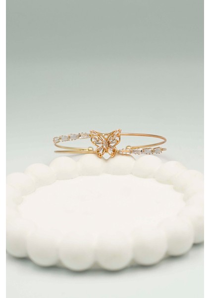 Zirkon Taşlı Kelebek Kadın Bileklik (Ayarlanabilir) fiyatları