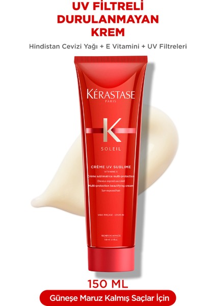Soléil Creme Uv Sublime Saça Nem Kazandıran Uv Filtreli Saç Bakım Kremi 150 ml fırsatları
