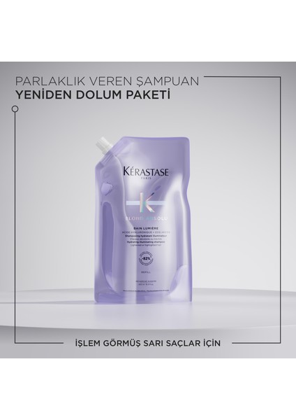 Blond Absolu Bain Lumiere Işlem Görmüş Sarı Saçlar Için Parlaklık Veren Şampuan 500 ml