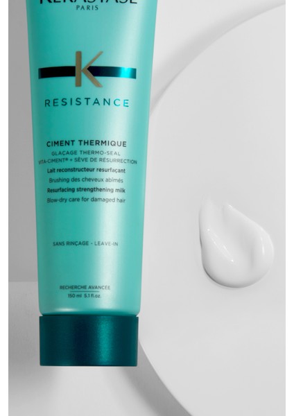Resistance Reconstruction Ciment Thermique Zayıf Ve Yıpranmış Saçlar Için Onarıcı Durulanmayan Saç Bakım Kremi 150 ml