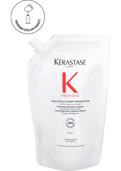 Premiere Première Bain Decalcifiant Reparateur Yıpranmış Saçlar Için Onarım Sağlayan Şampuan 500 ml 500 ml