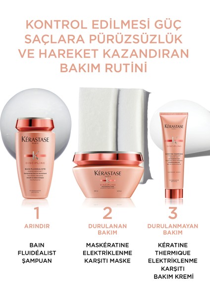 Discipline Kératine Thermique Elektriklenme Karşıtı Şekillendirici Saç Bakım Kremi 150 ml 150 ml
