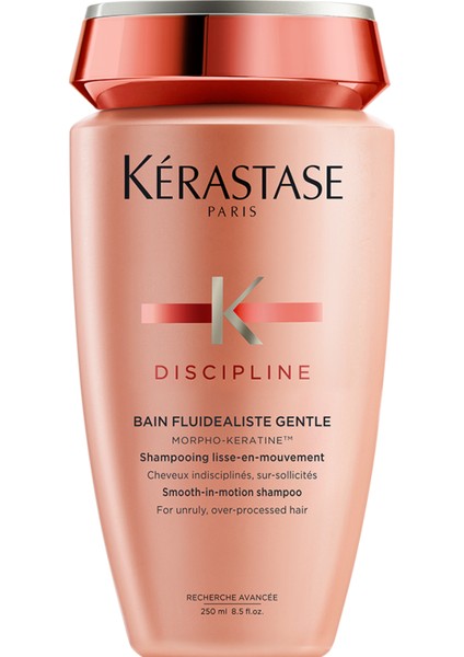 Discipline Bain Fluidéaliste Sülfatsız Zor Şekillenen Saçlar Için Kontrol Sağlayan Elektriklenme Karşıtı Şampuan 250 ml 250 ml