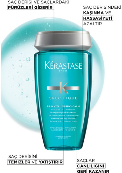 Specifique Bain Vital Dermocalme Yağlı Saç Derisi Için Hassasiyet Karşıtı Şampuan 250 ml