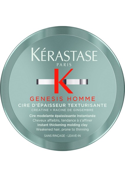 Genesis Homme Şekillendirici Wax 75 ml
