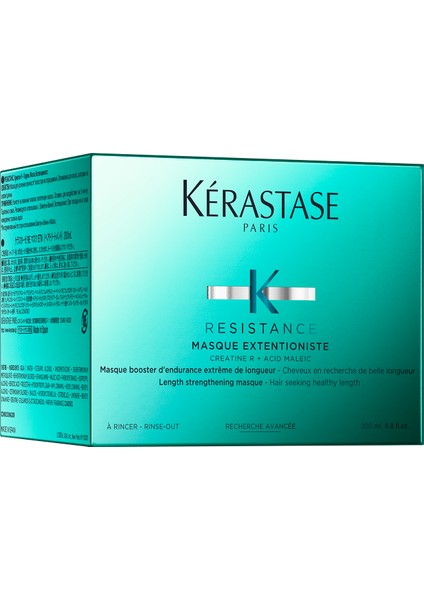 Resistance Masque Extentioniste Daha Uzun Ve Güçlü Saçlar Için Onarıcı Maske 200 ml 200 ml