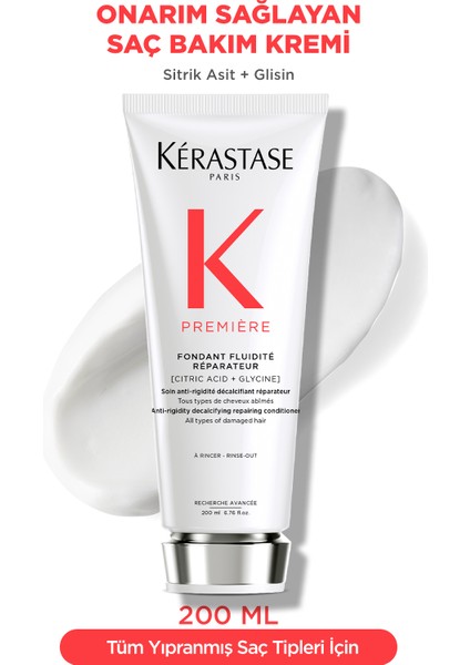Premiere Fondant Fluidite Reparateur Onarım Sağlayan Saç Bakım Kremi 200 ml
