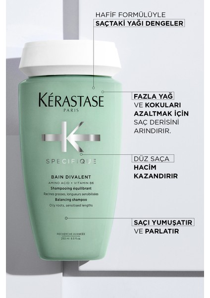 Specifique Bain Divalent Yağlanma Karşıtı Şampuan 250 ml