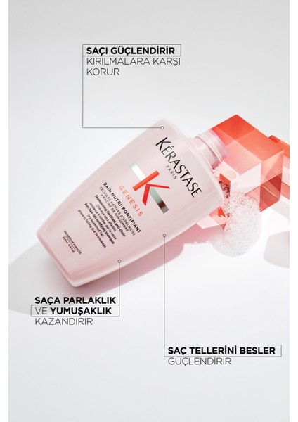 Genesis Bain Nutri-Fortifiant Dökülme Karşıtı Güçlendirici Şampuan 250 ml 250 ml
