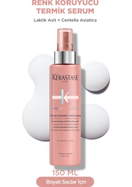 Chroma Absolu Boyalı Saçlar Için Elektriklenme Karşıtı Antioksidanlı Termik Serum 150 ml