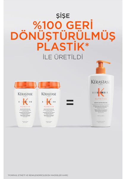 Nutritive Bain Satin Riche Yoğun Nemlendirici Şampuan 500 ml