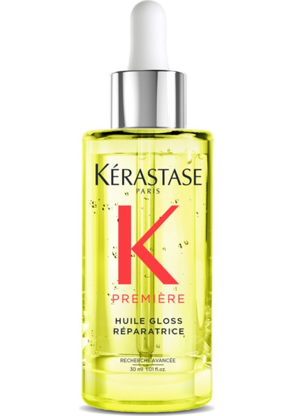 Premiere Huile Gloss Réparatrice Yoğun Parlaklık Veren Onarıcı Saç Bakım Yağı 30 ml 30 ml