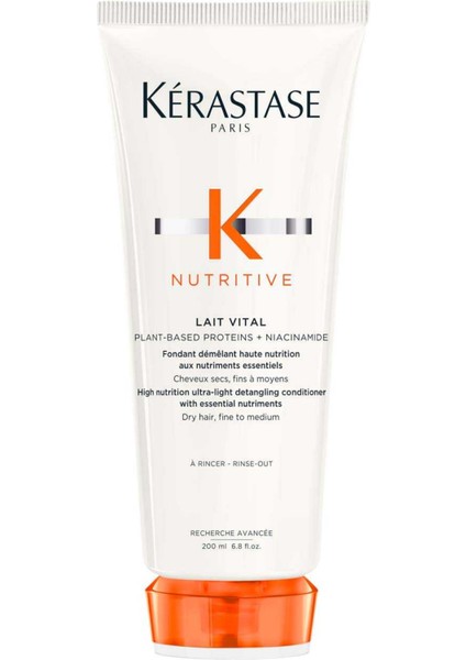 Nutritive Lait Vital Kuru Saçlar Için Saç Kremi 200 ml