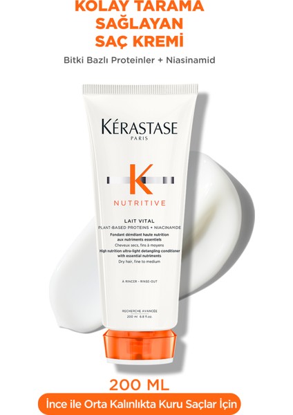 Nutritive Lait Vital Kuru Saçlar Için Saç Kremi 200 ml