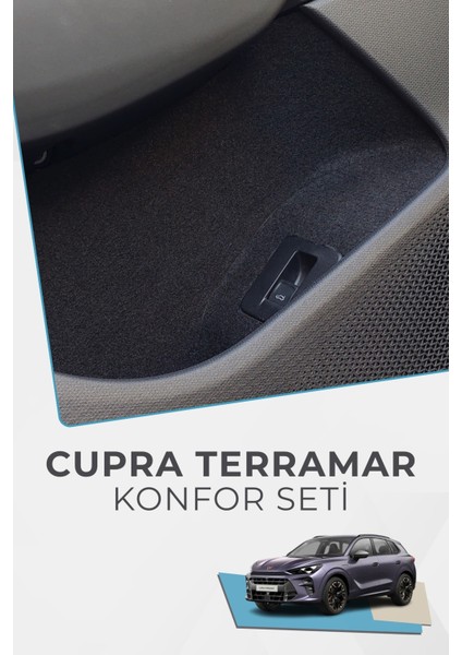Cupra Terramar Uyumlu Konfor Seti / Tüm Model Yılları Uyumlu – Ceplere Özel Yapışkanlı Premium Kaplama