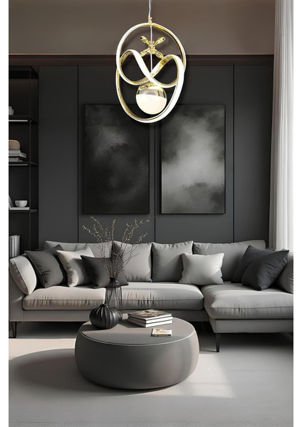 Asya Gold 3 Renk Modern Sarkıt LED Avize fiyatları