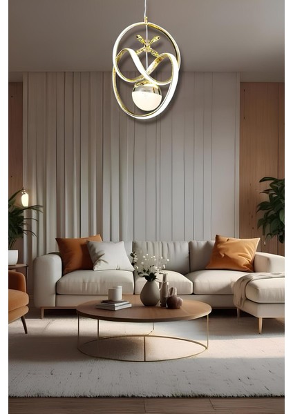Asya Gold 3 Renk Modern Sarkıt LED Avize modelleri
