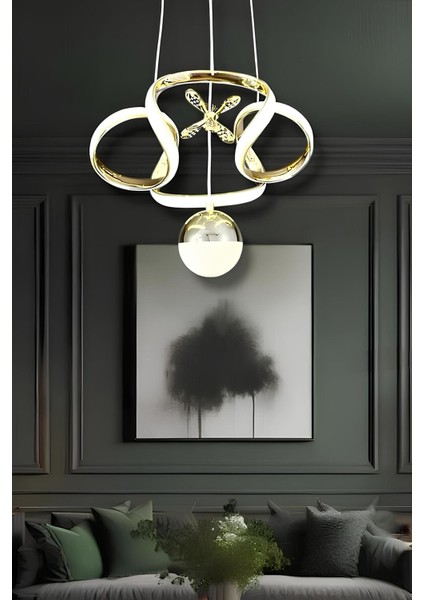 Terra Gold 3 Renk Modern Sarkıt LED Avize
