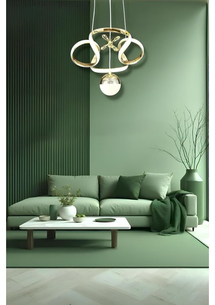 Terra Gold 3 Renk Modern Sarkıt LED Avize modelleri