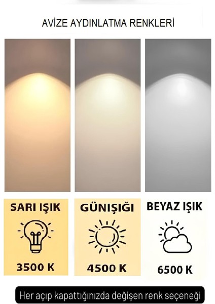 Terra Gold 3 Renk Modern Sarkıt LED Avize