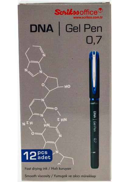 - Wizdesign Dna Jel 0.7 mm Mavi 12'lik Kutu