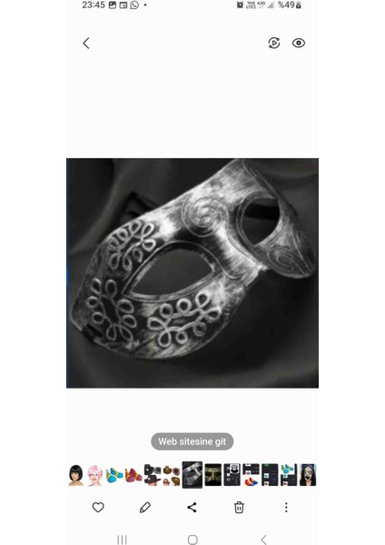 Gùmùsı Balo Gòz Maskesì