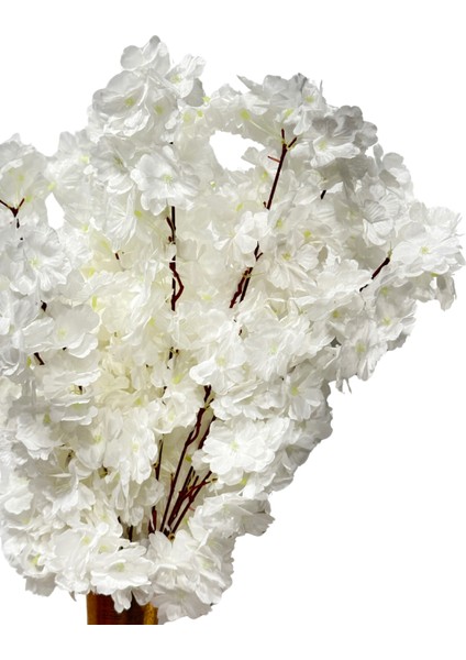 5'li Beyaz Bahar Dalı Çiçek fırsatları