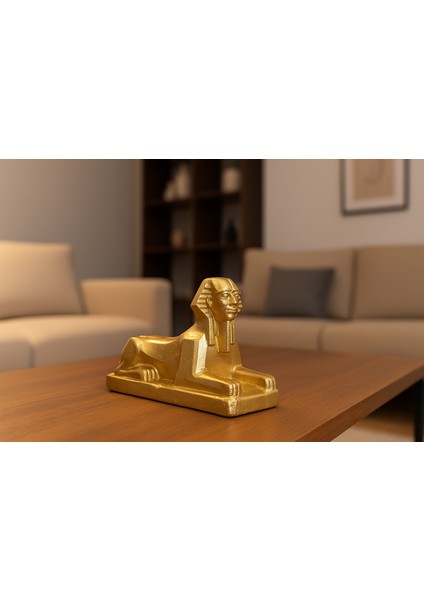 Altın Mısır Sfenks Biblo – Dekoratif Heykel -Sfenks - Mısır Biblo modelleri