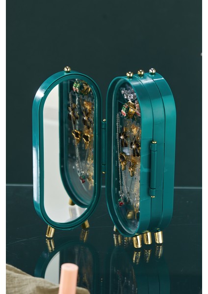 Takı Aksesuar Standı – Yüzük, Kolye, Küpe Katlanabilir seyahat organizeri - Yeşil fırsatları