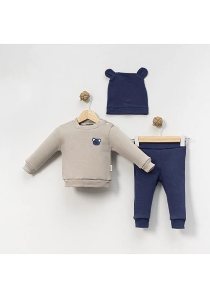 Yeni Sezon Ayıcık Nakışlı Bere'li Alt Üst Takım